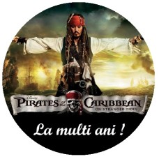 37101R Vafa Piratii din Caraibe Jack Sparrow d20cm